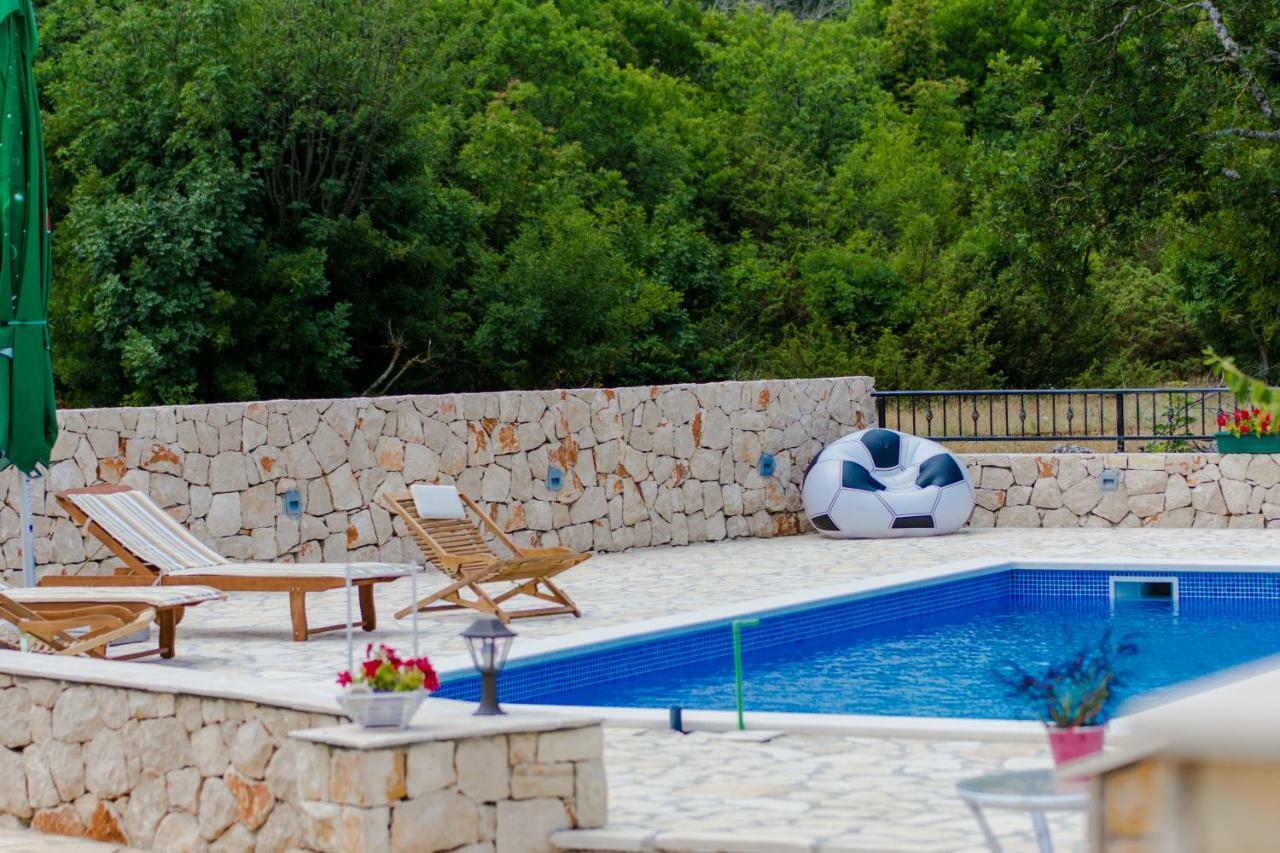 Relaxing Dalmatian house in village Ljubitovica Exteriör bild