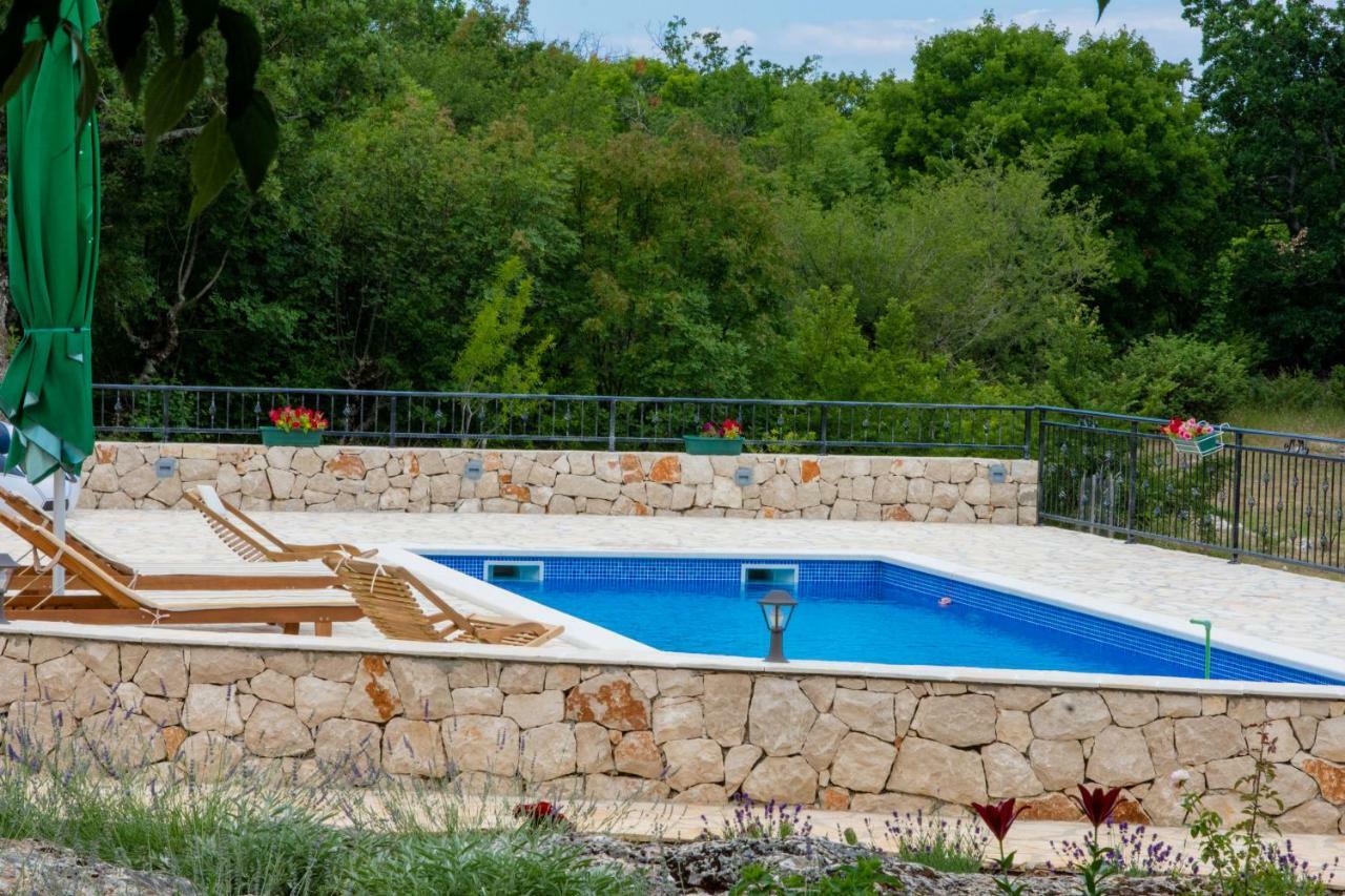 Relaxing Dalmatian house in village Ljubitovica Exteriör bild